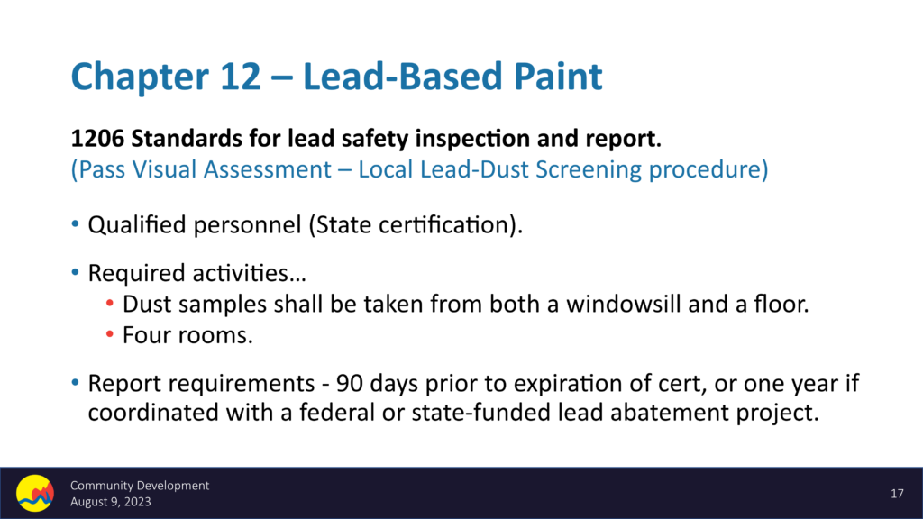 lead based paint inspection
