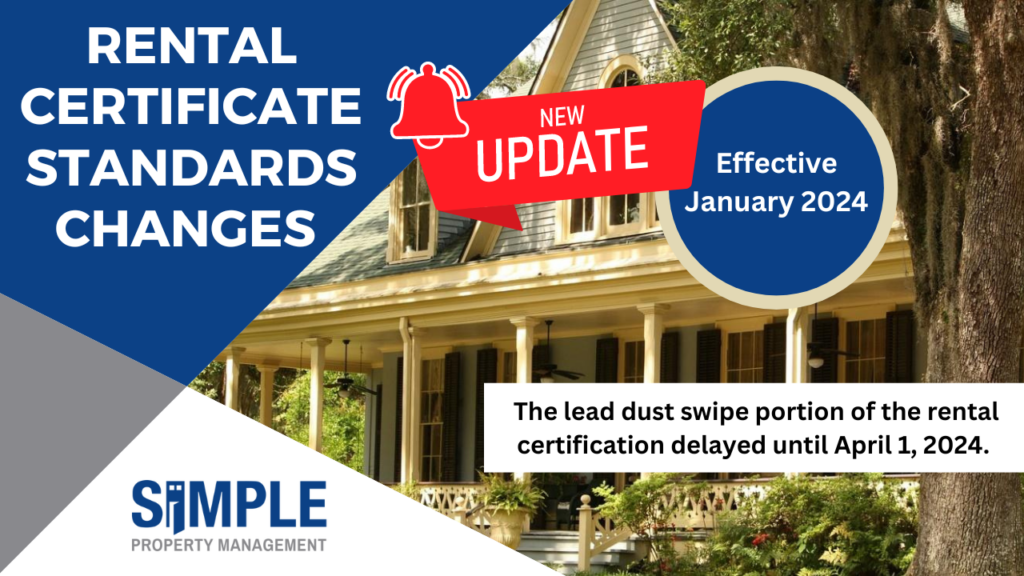 Lead Dust Testing for City Of Grand Rapids Rental Certification DELAYED!